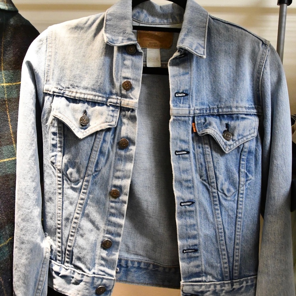 Vintage Levis Jacket, Orange Label